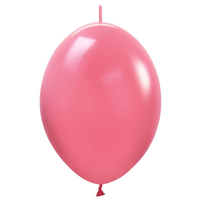 Sempertex 12 inch SEMPERTEX LINK-O-LOON - DELUXE ROSE Latex Balloons 54156-B