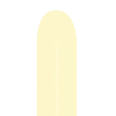 Sempertex 260B SEMPERTEX PASTEL MATTE YELLOW Entertainer Balloons 57375-B