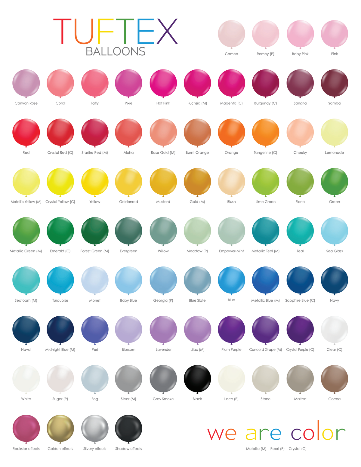 TUFTEX Color Chart